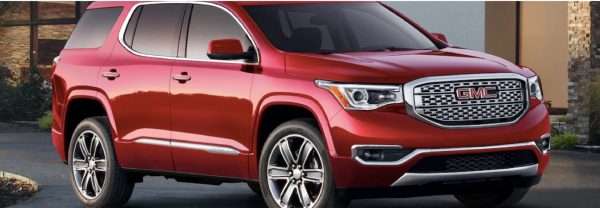 The 2018 GMC Acadia Denali in a blog post about the GMC Denali trim.